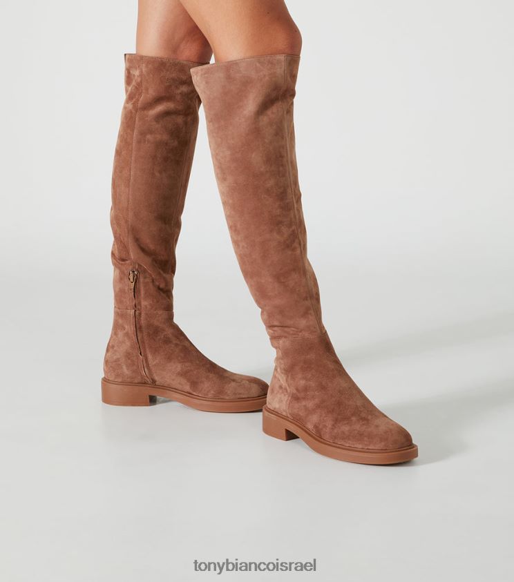 מגפיים בגובה הברך | נשים זמש אוכף Tony Bianco צ\ייס מגפיים ארוכים 8BNR8T419